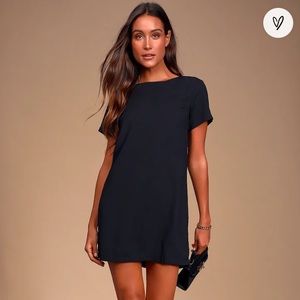 Lulus | Shift and Shout Black Shift Dress